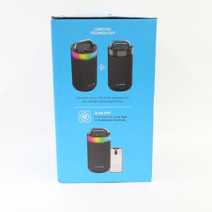 JLab Epic Party Bluetooth Speaker SBEPICRBLK21 100W RGB Waterproof Black