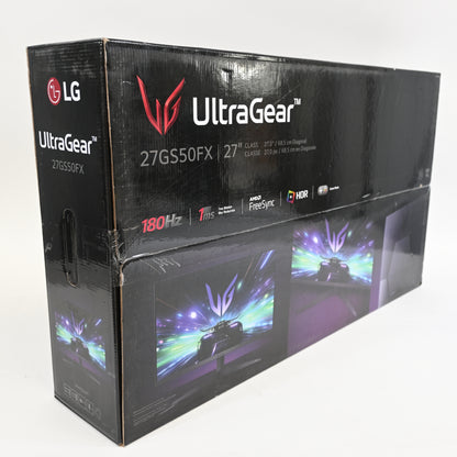 LG 27" UltraGear FHD 180Hz Gaming Monitor with AMD FreeSync