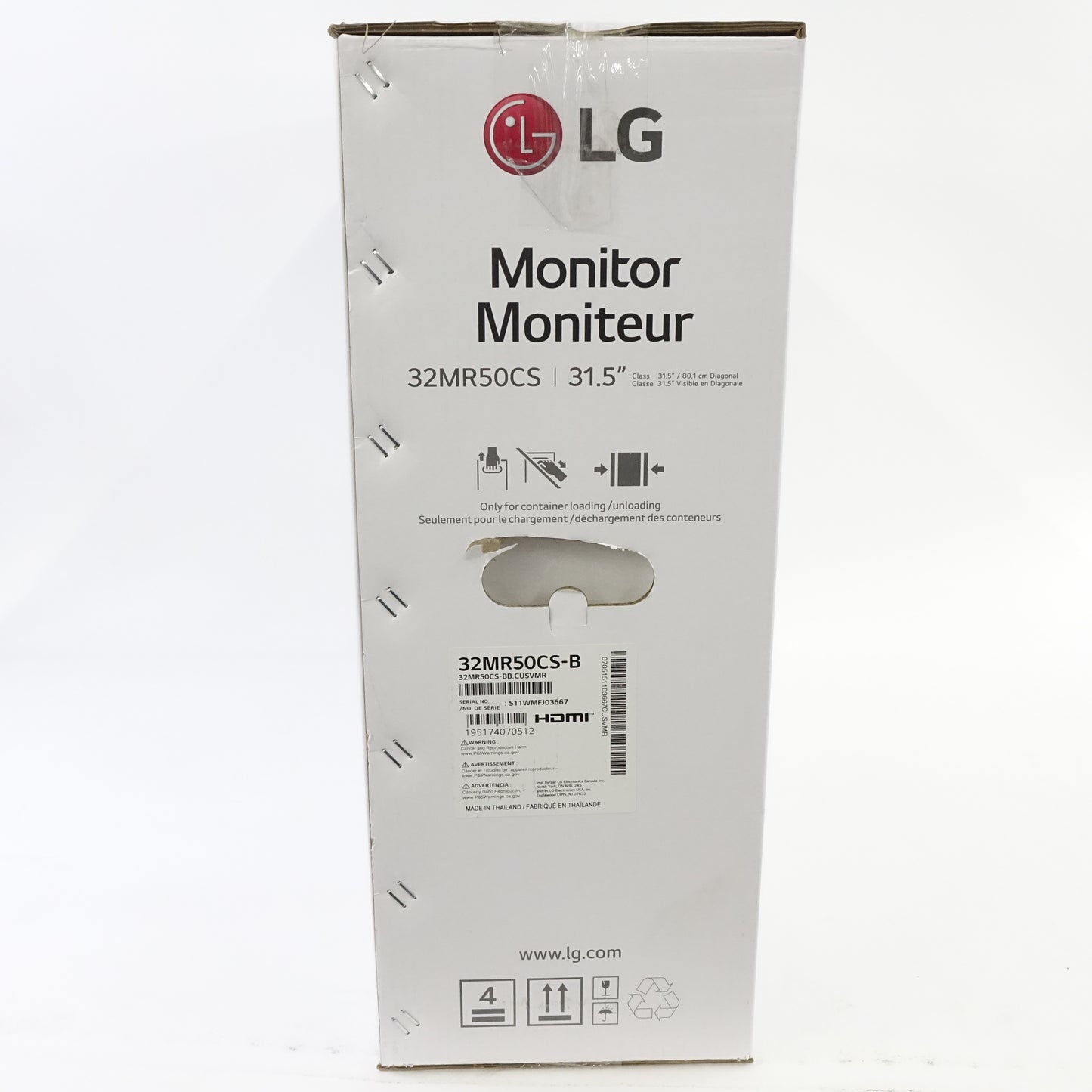 LG 32MR50C 32" Curved FHD Monitor 100Hz AMD FreeSync HDMI Black