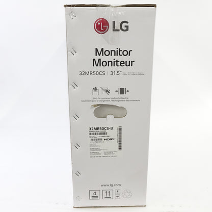 LG 32MR50C 32" Curved FHD Monitor 100Hz AMD FreeSync HDMI Black