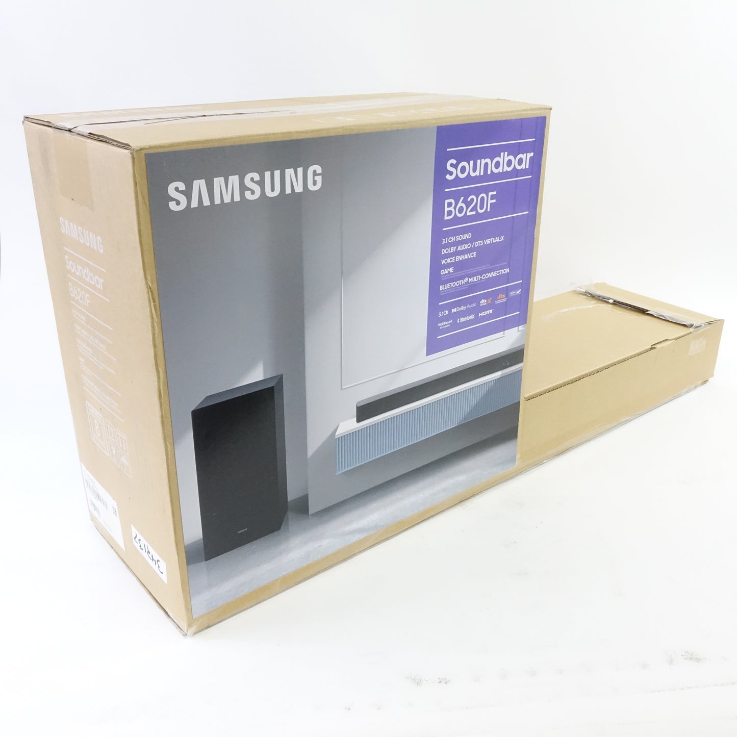 Samsung HW-B620F 3.1 Channel Soundbar w Wireless Subwoofer Dolby Audio