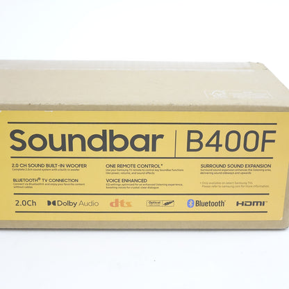 Samsung B-Series HW-B400F 2.0 Soundbar Built-In Subwoofer Voice Enhance Mode