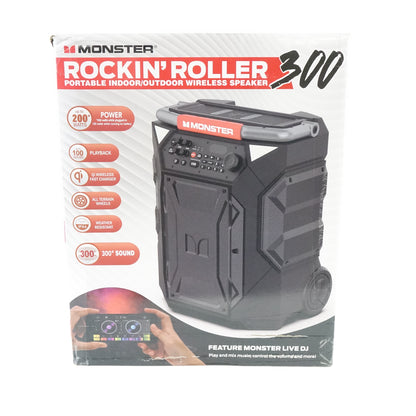 Monster Rockin Roller 300 Bluetooth Party Speaker MNRR300 Portable 200W