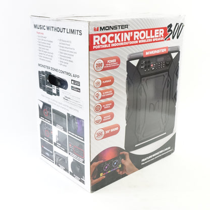 Monster Rockin Roller 300 Bluetooth Party Speaker MNRR300 Portable 200W