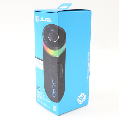 JLab Go Party Bluetooth Speaker SBGORBLK82 RGB Waterproof Black