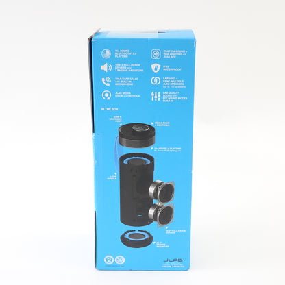 JLab Go Party Bluetooth Speaker SBGORBLK82 RGB Waterproof Black - Grade A