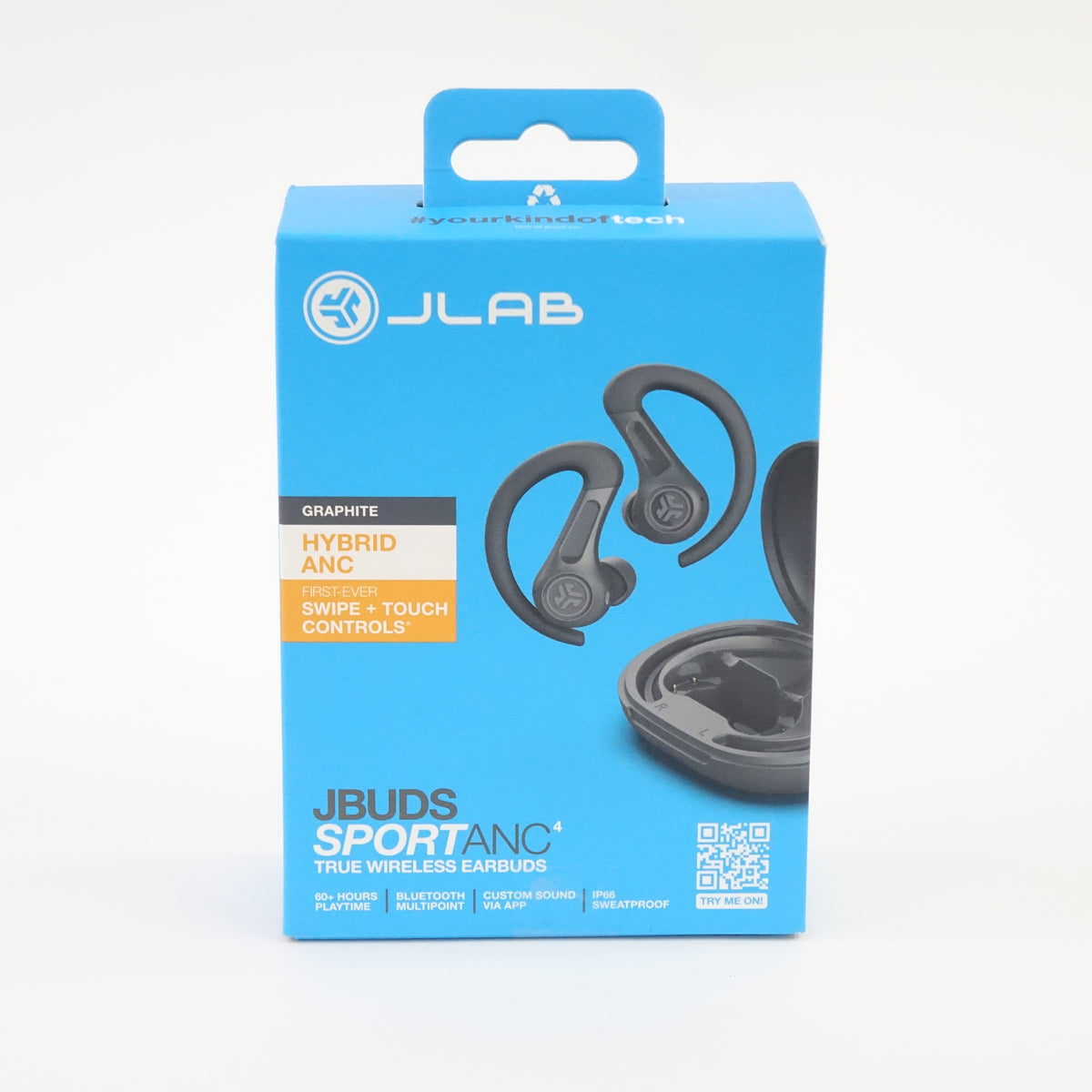 JBuds Sport ANC 4 True Wireless Earbuds Graphite Noise Canceling IP66