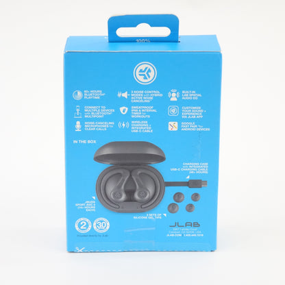 JBuds Sport ANC 4 True Wireless Earbuds Graphite Noise Canceling IP66