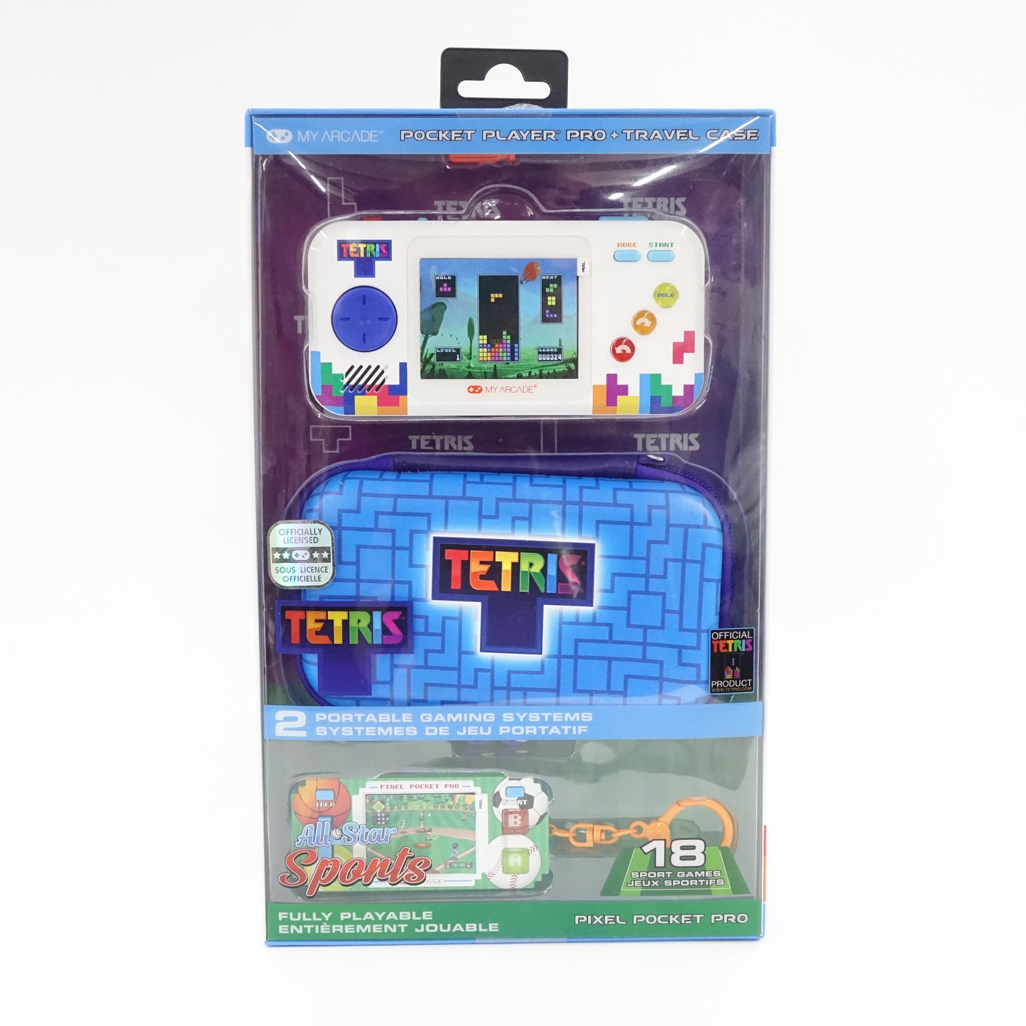 My Arcade Tetris Pocket Player Pro Bundle Sports Pixel Pocket Pro Case