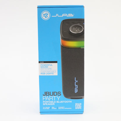 JLab Go Party Bluetooth Speaker RGB Waterproof Portable Wireless