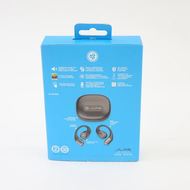 JLab Epic Open Sport Air Wireless Earbuds Black EBEPOPSPRTRBLK82 - Grade A