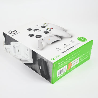 PowerA Duo Charging White, Wireless Controller Rechargeable Battery - Open Box