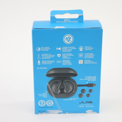 JBuds Sport ANC 4 True Wireless Earbuds Graphite Noise Canceling IP66 - Grade A