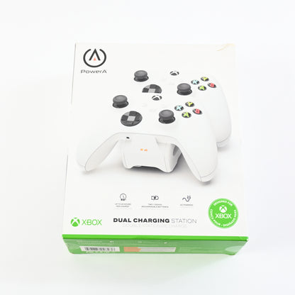 PowerA Duo Charging Station for Xbox Series X|S - White, Wireless Controller Charging, Rechargeable Battery
