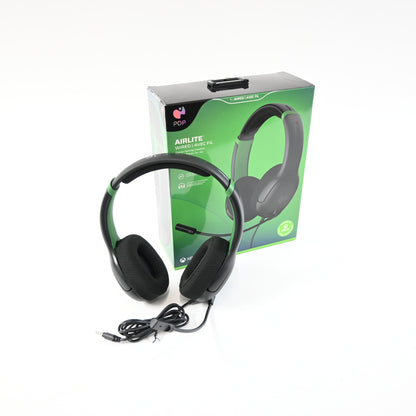 PDP AIRLITE Wired Gaming Headset Black/Green Xbox Series X|S Xbox One PC
