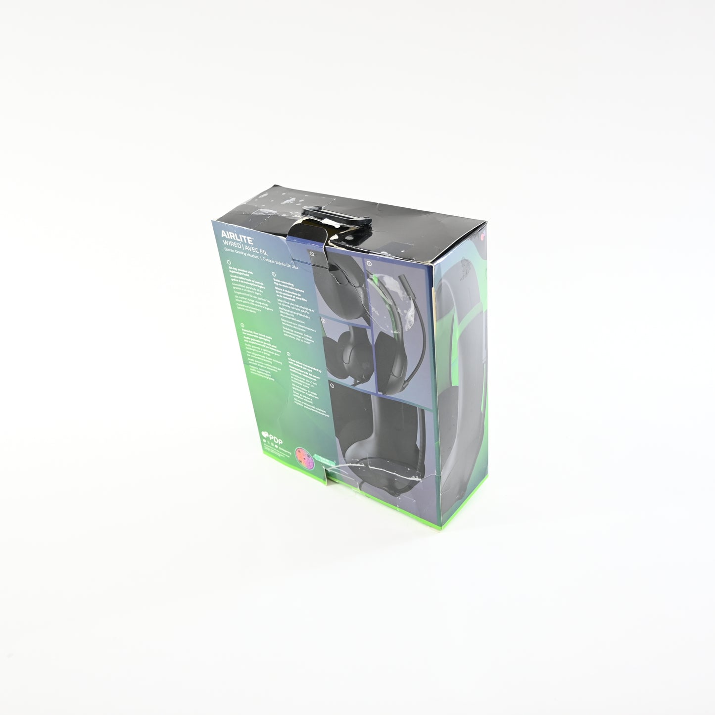 PDP AIRLITE Wired Gaming Headset Black/Green Xbox Series X|S Xbox One PC
