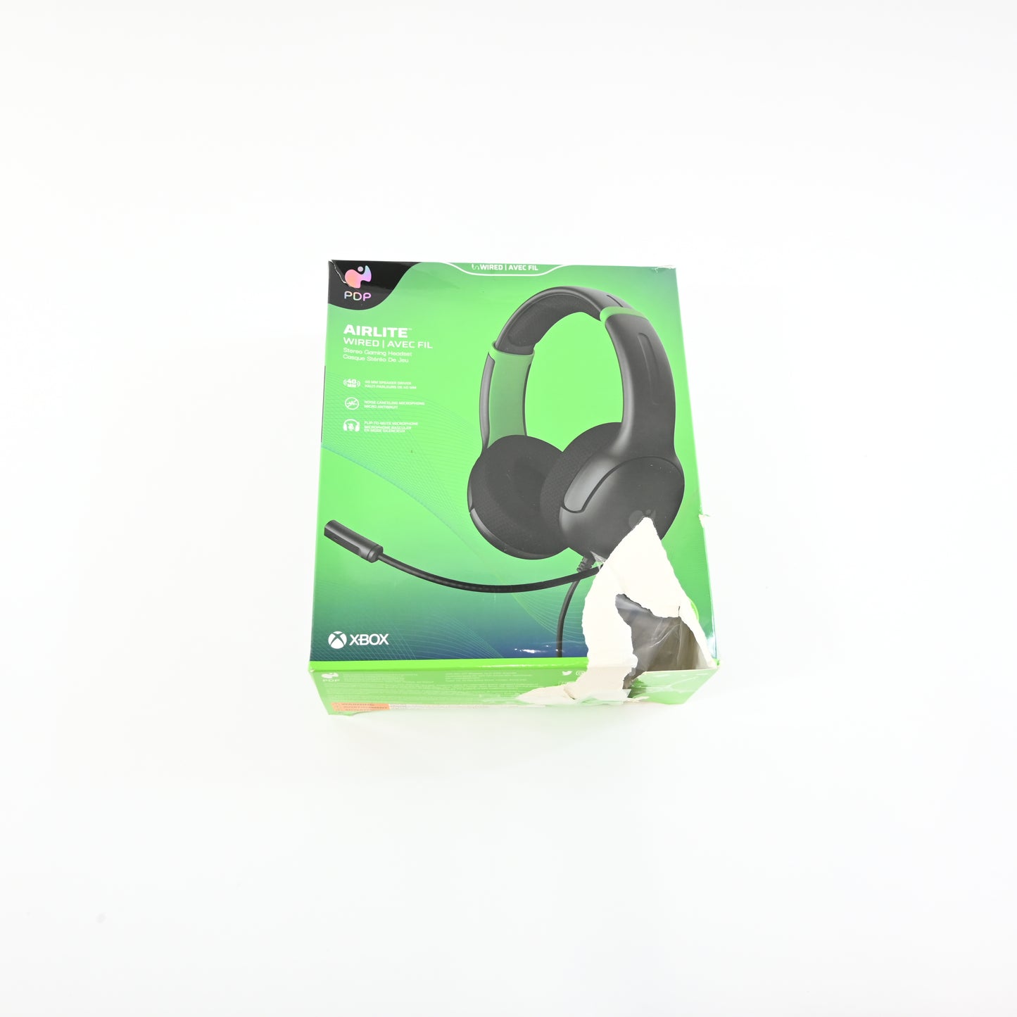 PDP AIRLITE Wired Gaming Headset Black/Green Xbox Series X|S Xbox One PC
