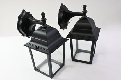 Folksmate Outdoor Wall Lantern Black 2-Pack