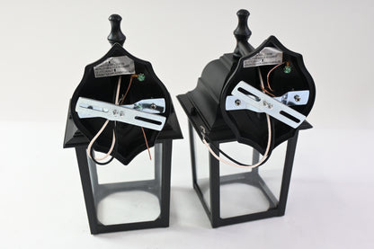 Folksmate Outdoor Wall Lantern Black 2-Pack