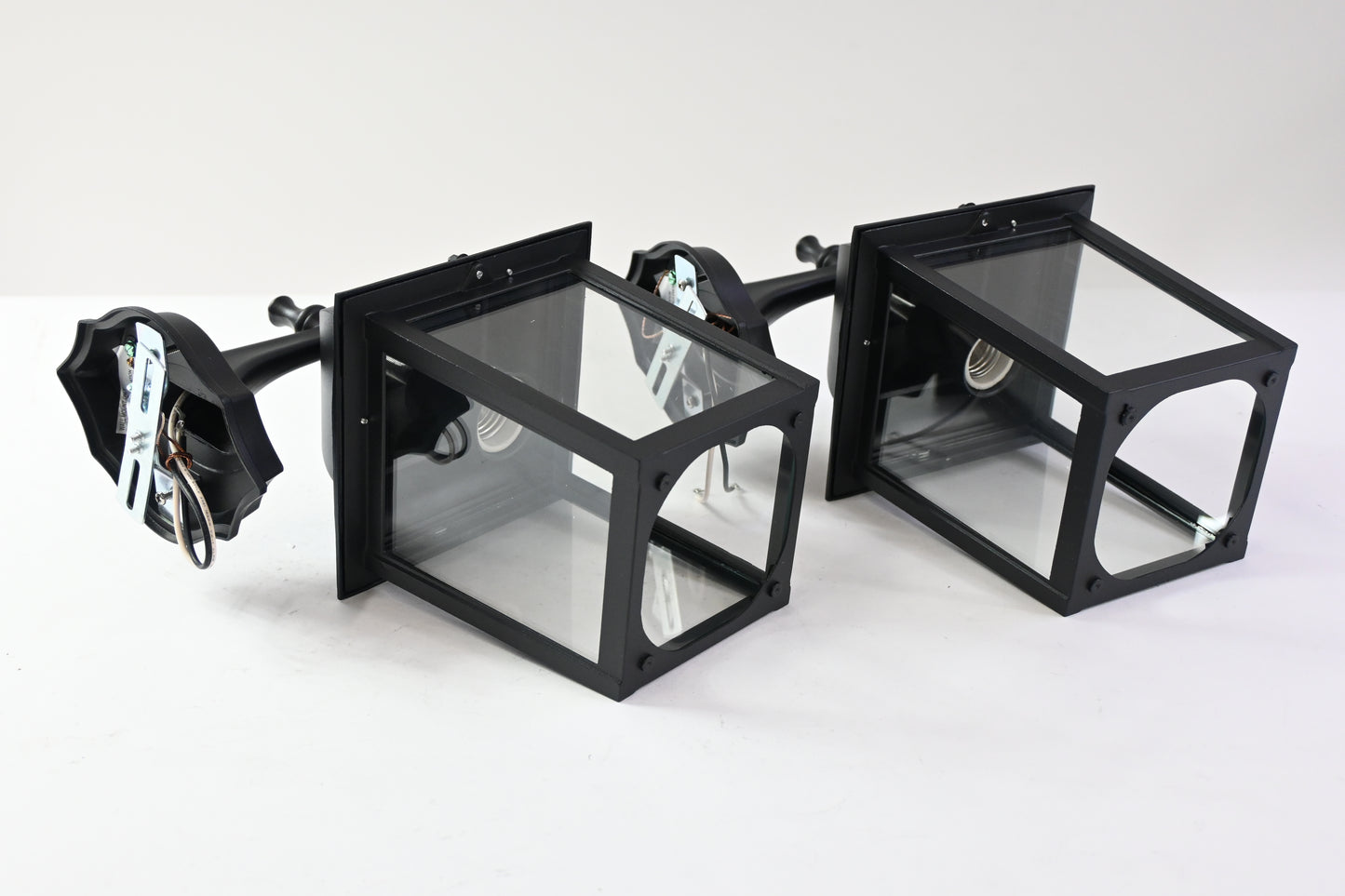 Folksmate Outdoor Wall Lantern Black 2-Pack