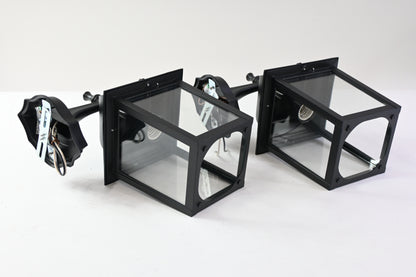 Folksmate Outdoor Wall Lantern Black 2-Pack