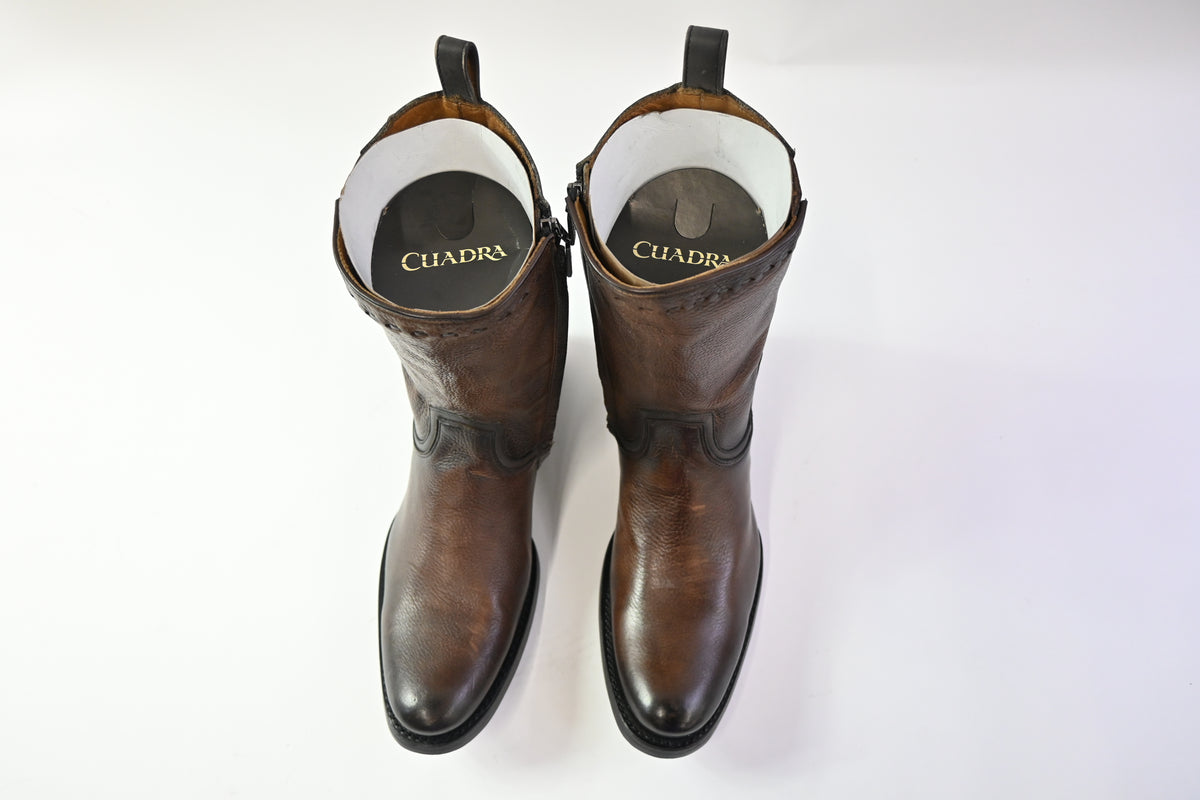 Cuadra Men's Urban Boot in Genuine Deer Leather Brown, 2T2DVE, Size 12 - New