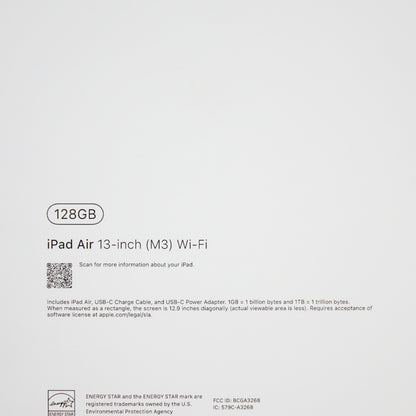 Apple iPad Air 13" M3 Chip 128GB Wi-Fi Space Gray Liquid Retina Tablet