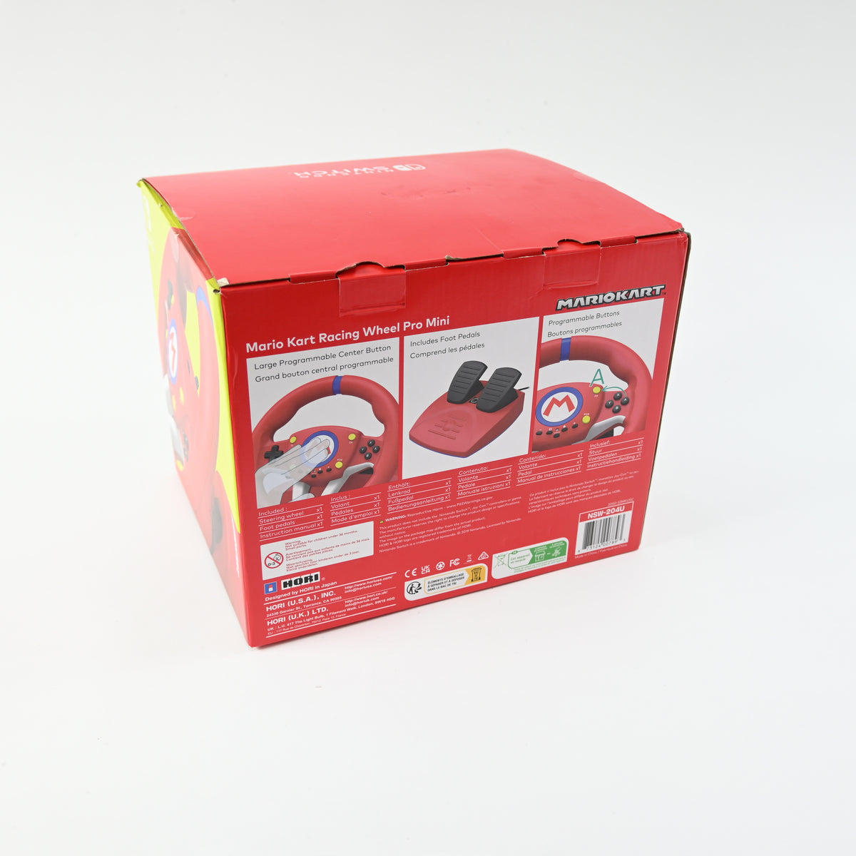 Hori Nintendo Switch Mario Kart Racing Wheel Pro Mini Licensed - Open Box
