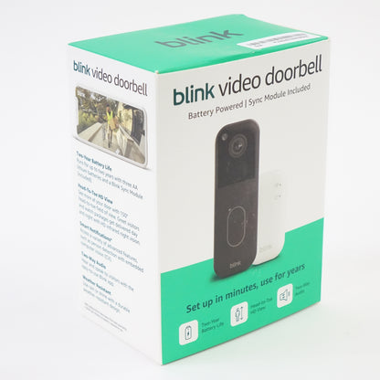 Blink Wireless Video Doorbell System (2nd Generation) & Mini Indoor Camera - New