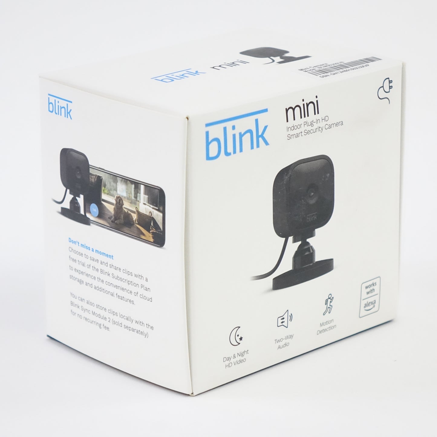 Blink Mini Indoor Security Camera 3 Pack Motion Detection Alexa Black - Open Box