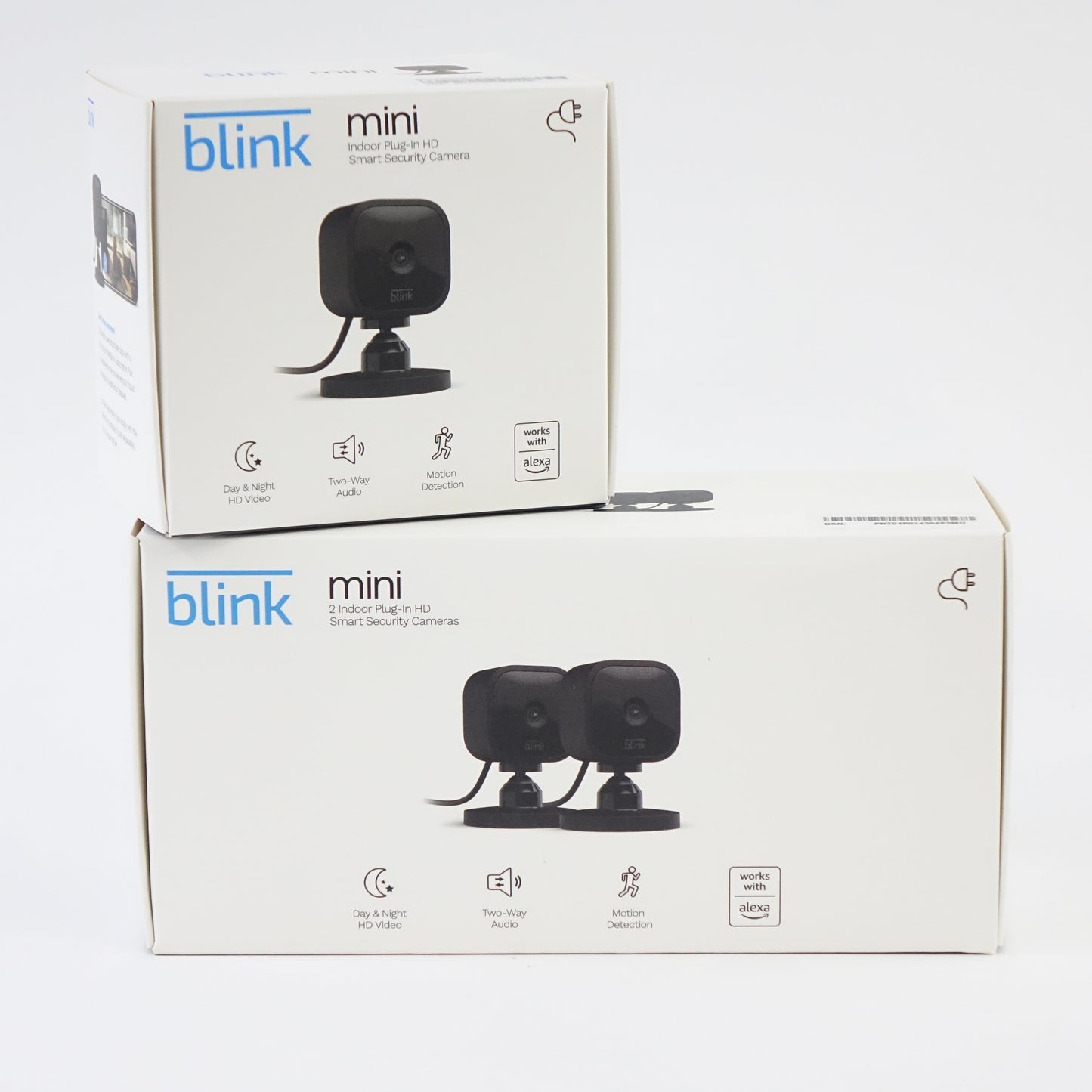 Blink Mini Indoor Security Camera 3 Pack Motion Detection Alexa Black