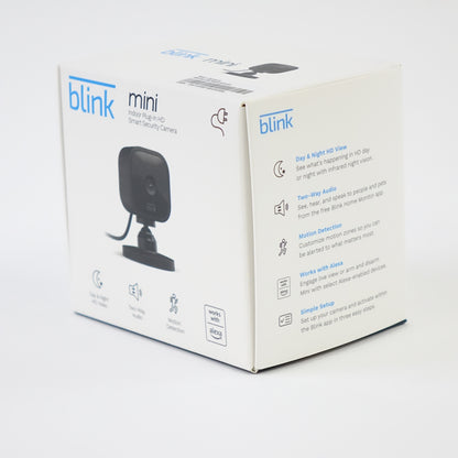 Blink Mini Indoor Security Camera 3 Pack Motion Detection Alexa Black
