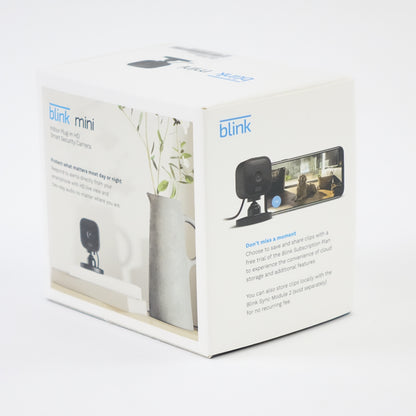 Blink Mini Indoor Security Camera 3 Pack Motion Detection Alexa Black