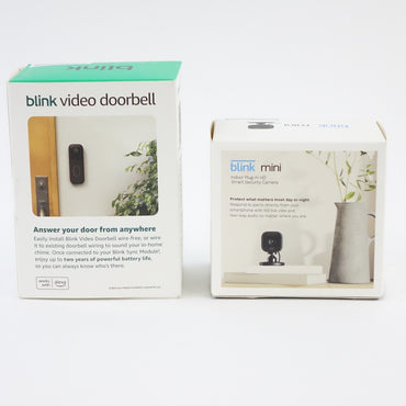 Blink Wireless Video Doorbell System 2nd & Mini Indoor Camera - Grade B