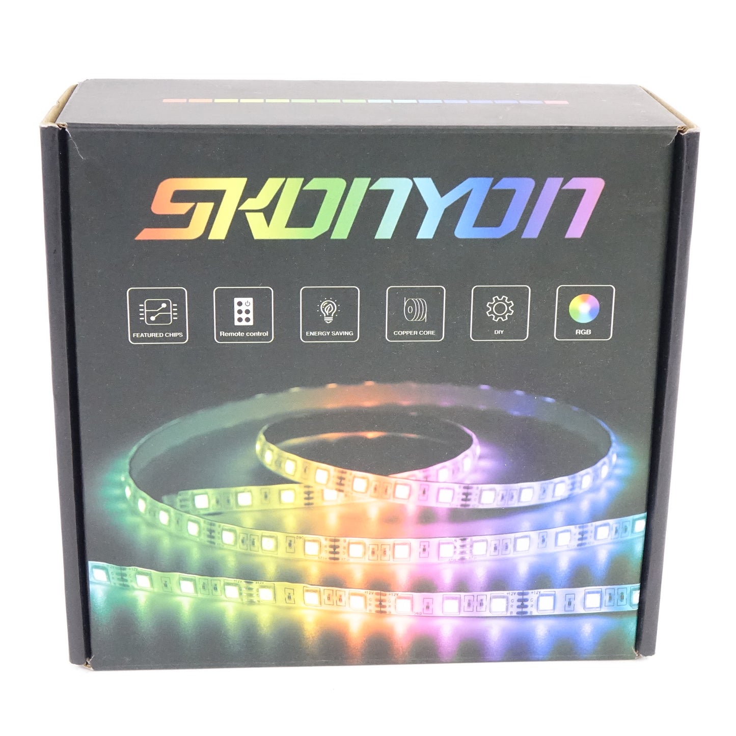 SKONYON 32.8ft RGB LED Strip Lights Color Changing w 44 Key Remote