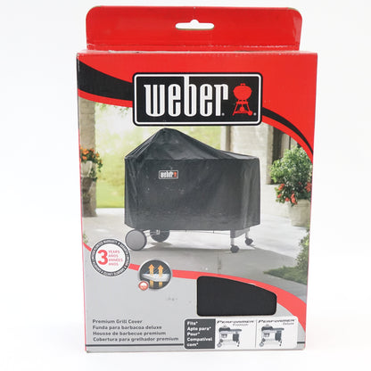 Weber 7152 Premium Grill Cover Performer Premium Deluxe 22" Charcoal