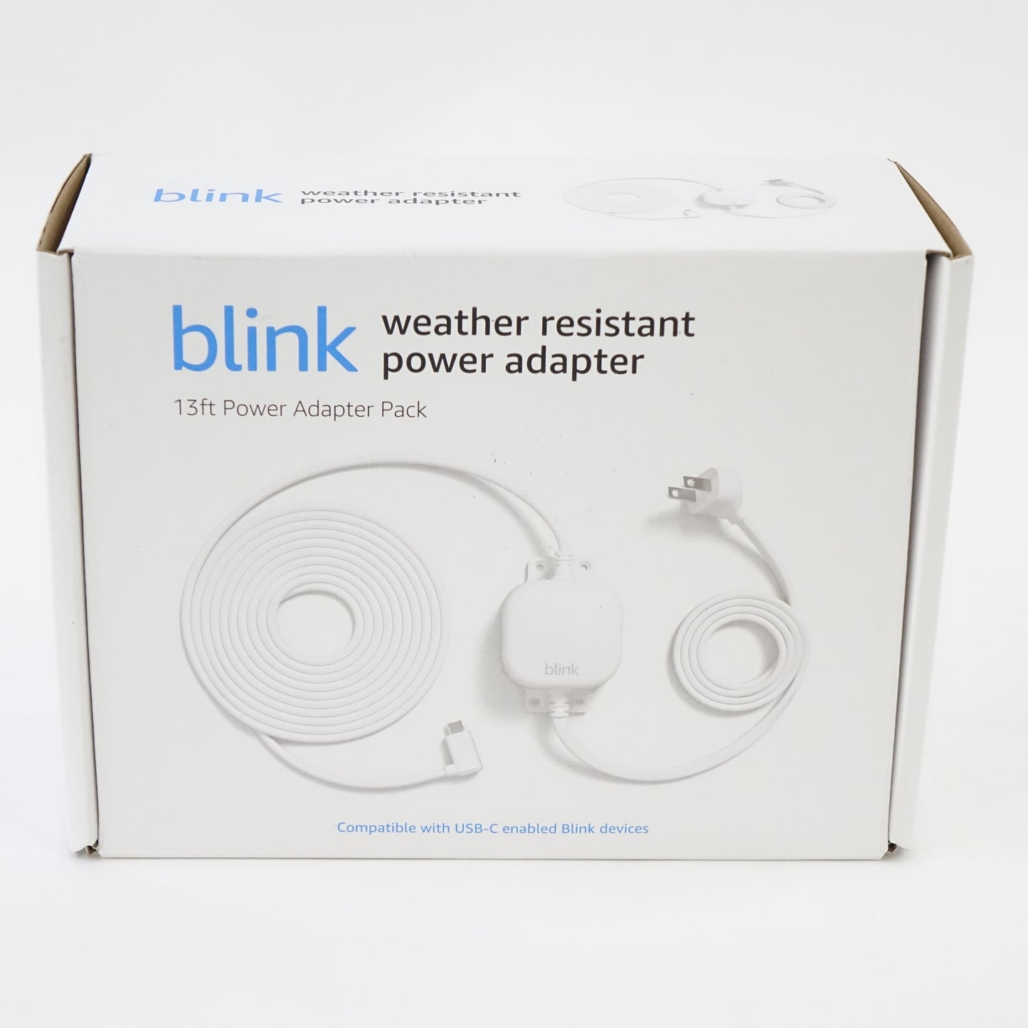 Weather Resistant 13ft Power Adapter for Blink Mini 2 and Blink Outdoor 4 -White