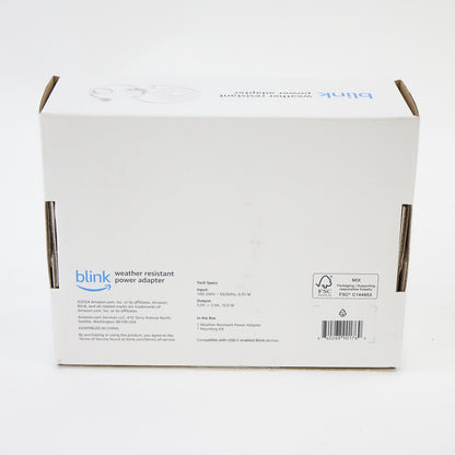 Weather Resistant 13ft Power Adapter for Blink Mini 2 and Blink Outdoor 4 -White