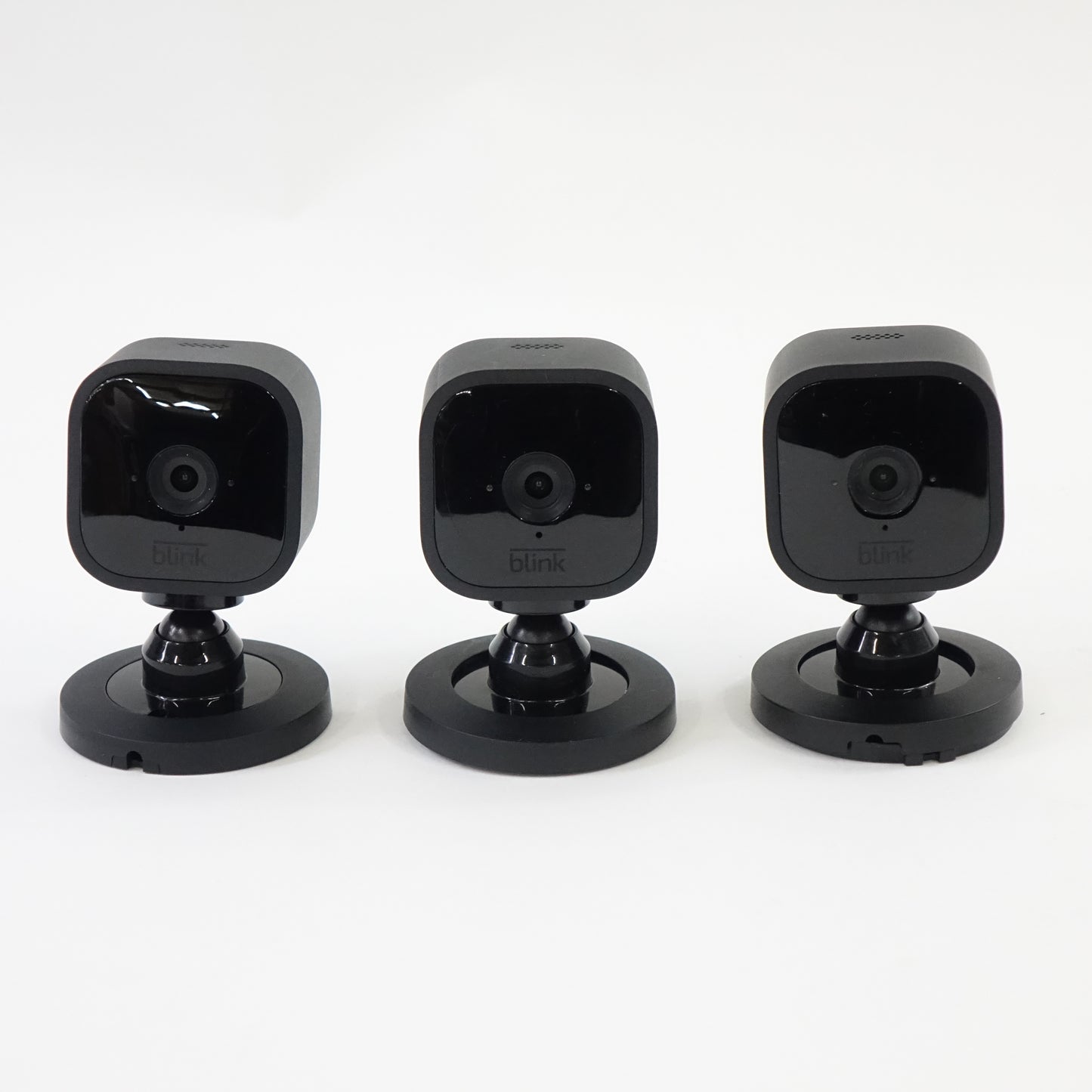 Blink Mini Indoor Security Camera 3 Pack Motion Detection Alexa Black - Grade B