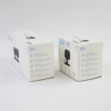 Blink Mini Indoor Security Camera 3 Pack Motion Detection Alexa Black - Grade B