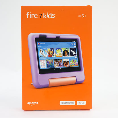 Amazon Fire 7 Kids Tablet 16GB Purple Kid-Proof Case 7" Display