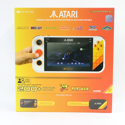 My Arcade Atari Gamestation Go Bundle 200+ Games Handheld Retro Console