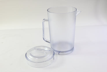 G.E.T. Textured Clear Polycarbonate 64 Oz Water Pitcher w/Lid - Open Box