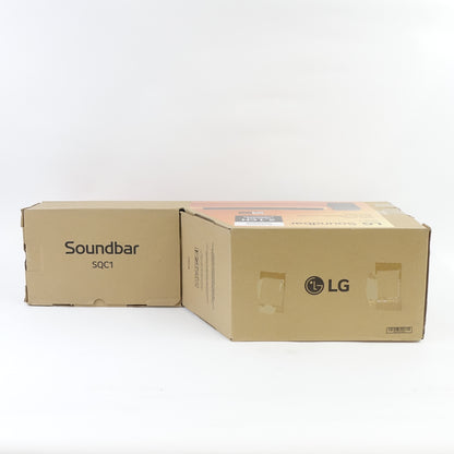 LG SQC1 2.1 Ch 160W Soundbar Bluetooth with Wireless Subwoofer - Black
