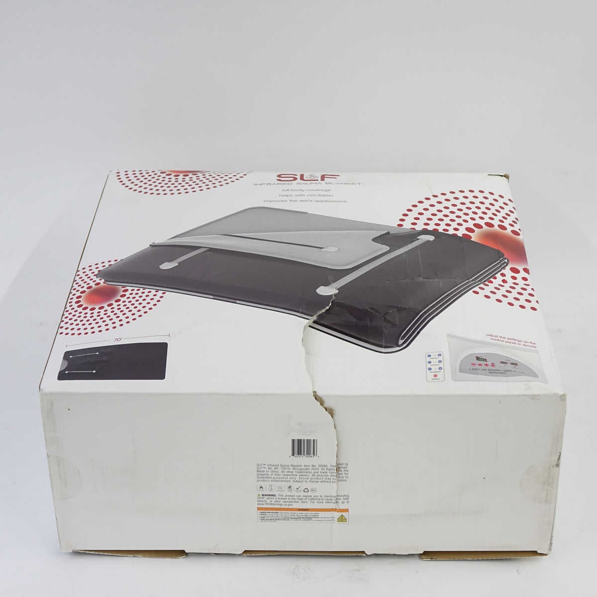 SLF Infrared Sauna Blanket 70" Portable Full Body Heating Therapy Black