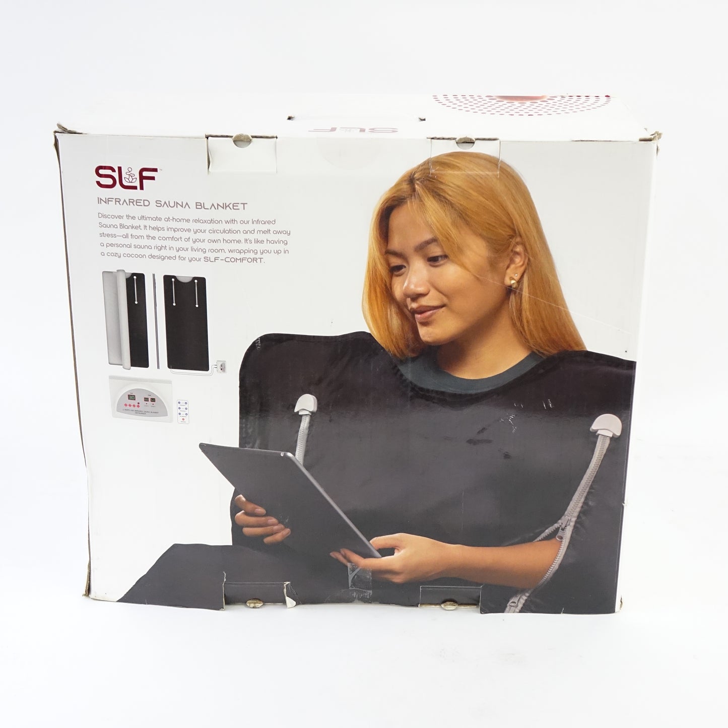 SLF Infrared Sauna Blanket 70" Portable Full Body Heating Therapy Black
