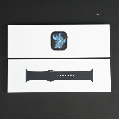 Apple Watch Series 11 GPS 46mm Space Gray Black Band M/L MEV44LW/A - Open Box