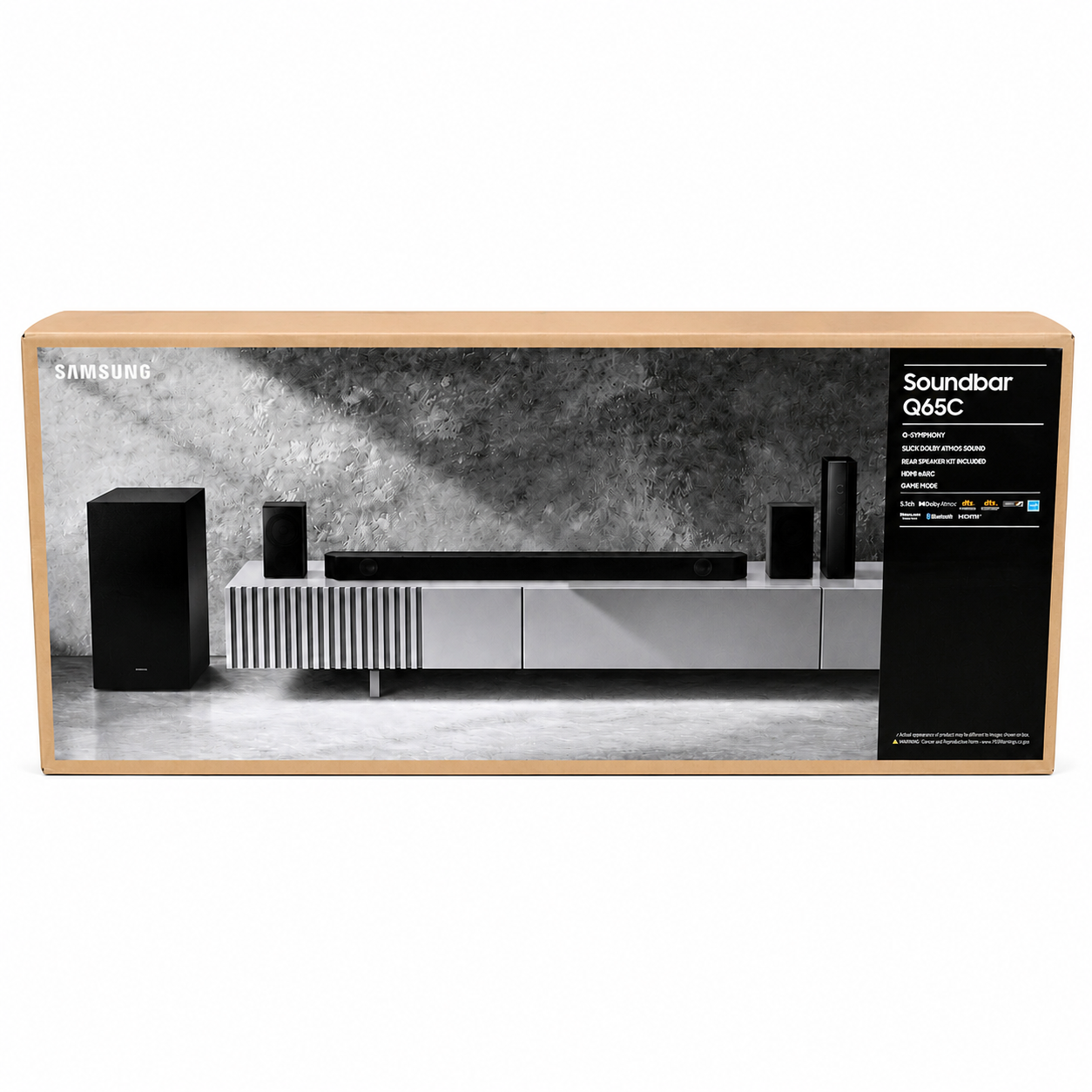 SAMSUNG 5.1 Channel Sound Bar Wireless Dolby bluetooth HW-Q65C/ZA - Open Box