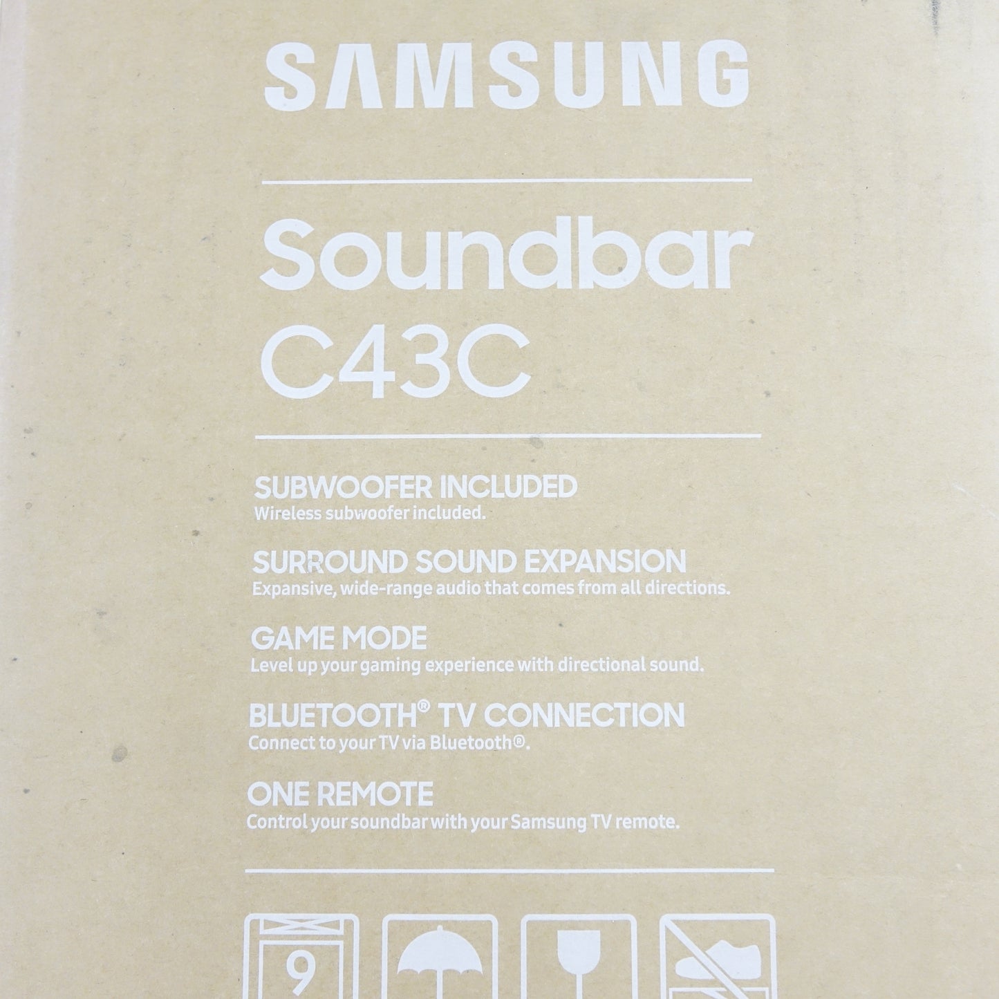 Samsung HW-C43C/ZA 2.1 ch DTS VirtualX Soundbar 270-Watts w Subwoofer - HW-C43C